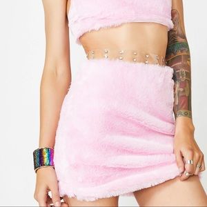 Club Exx Fuhreak Fur Skirt
